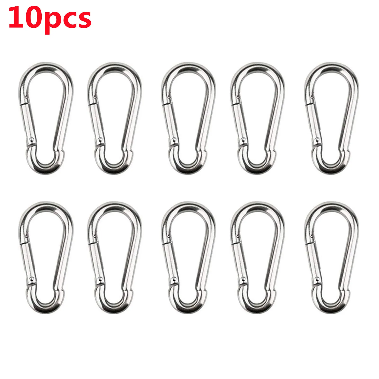 Spring Snap Carabiner Multifunctional Stainless Steel Carabiner With Clip Climbing Hook Buckle Key Ring Bike Travel Decoration