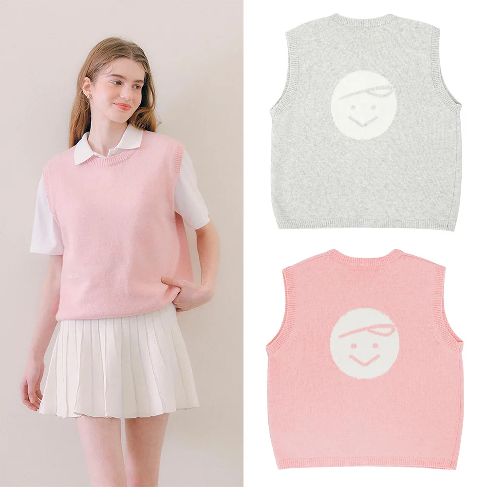 

«Изысканный и элегантный женский вязаный жилет! Универсальный и удобный, модный дизайн бренда, спортивный гольф, осень!