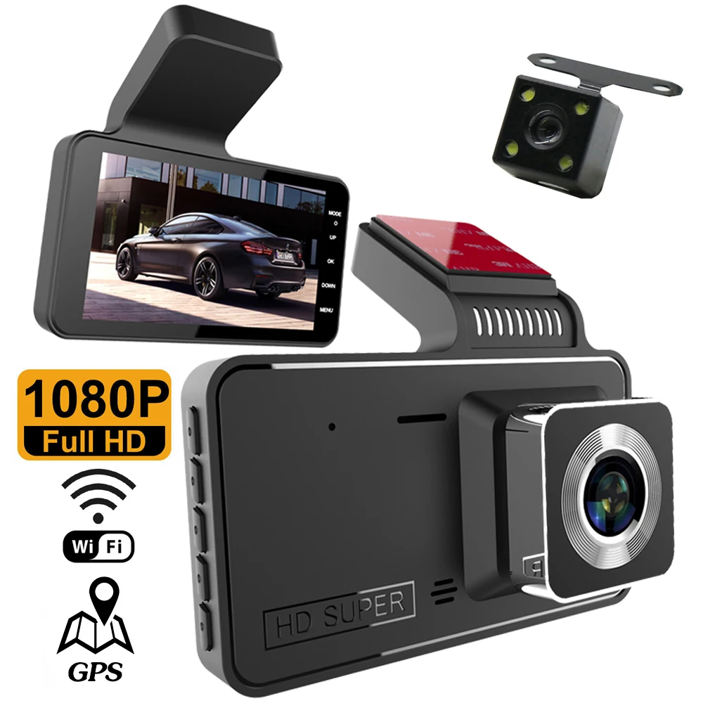 

Dash Cam WiFi HD 1080P Car DVR Vehicle Camera Drive Video Recorder Night Vision Auto Dashcam Registrar GPS Tracker Black Box