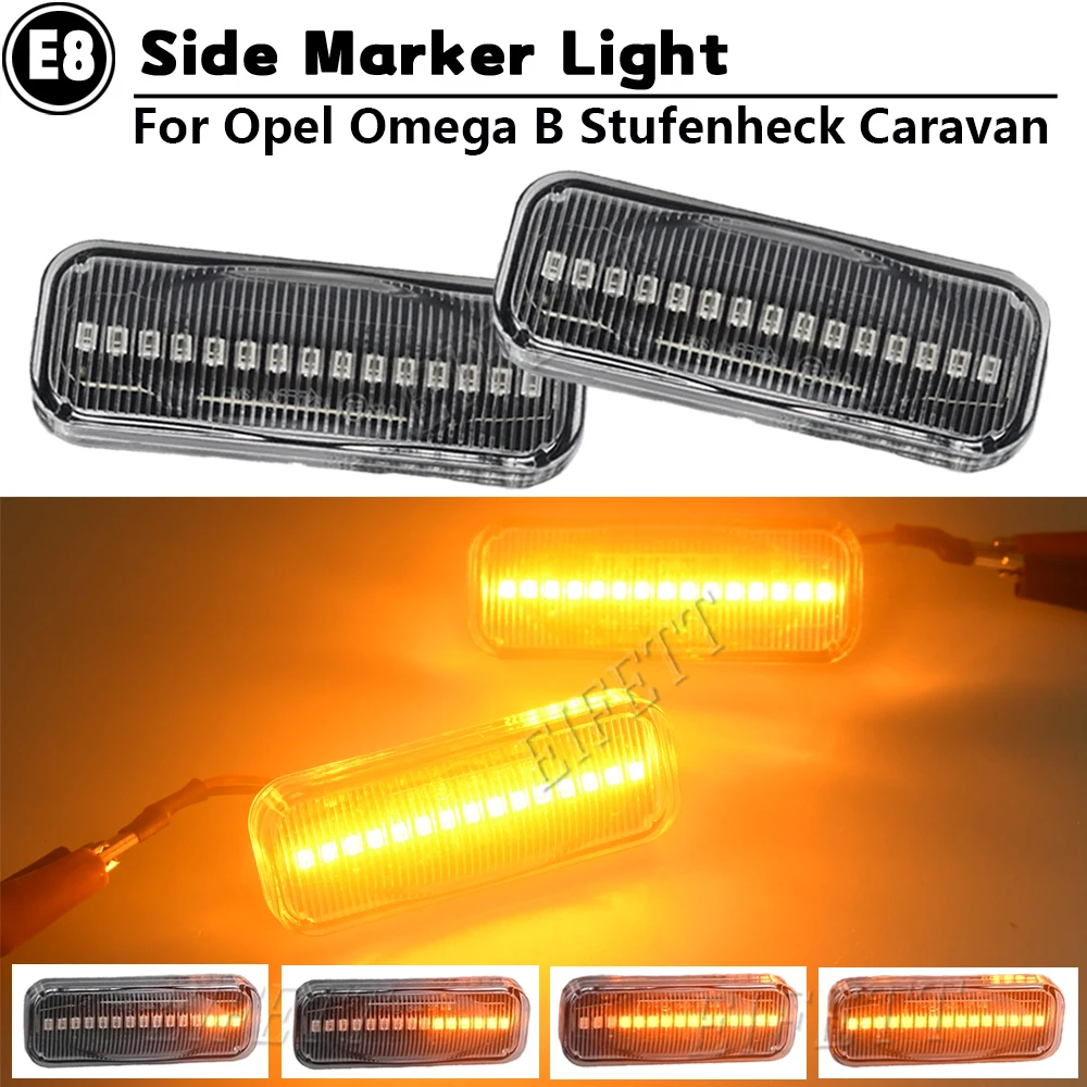 High Bright 2Pcs Dynamic Car Led Side Marker Lights Ripetitore Indicatori Di Direzione Per Opel Omega B Stufenheck Caravan 1994-2003