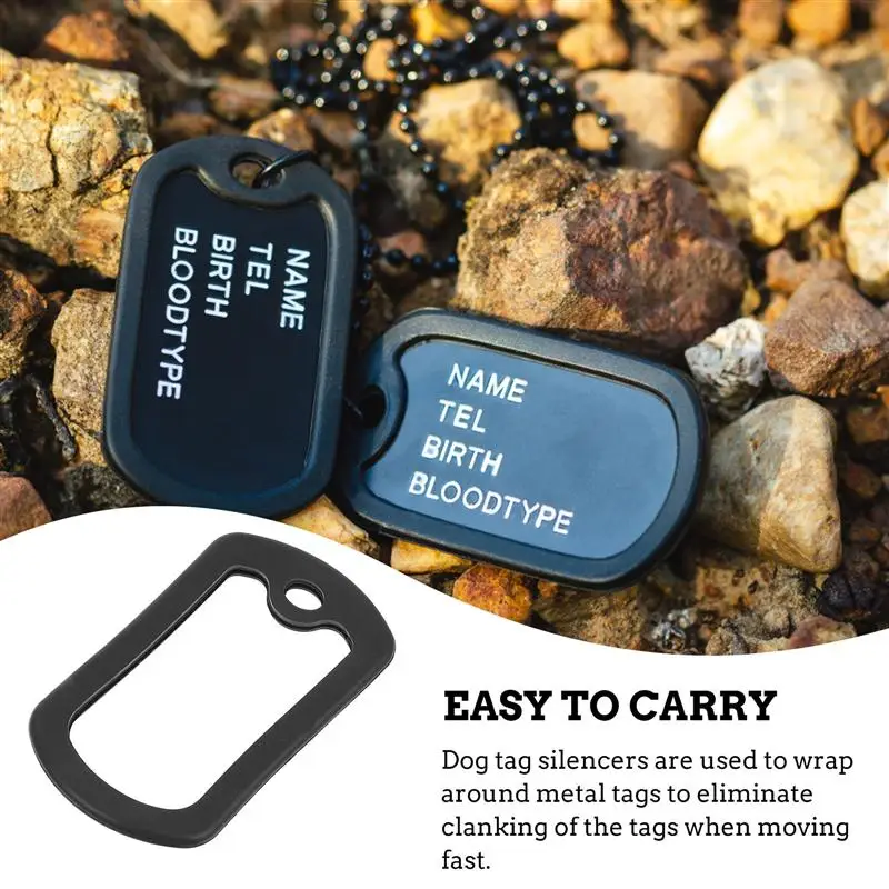 12pcs Style Dog Tag Silicone Dog Tag Silicone Protective Cover 5
