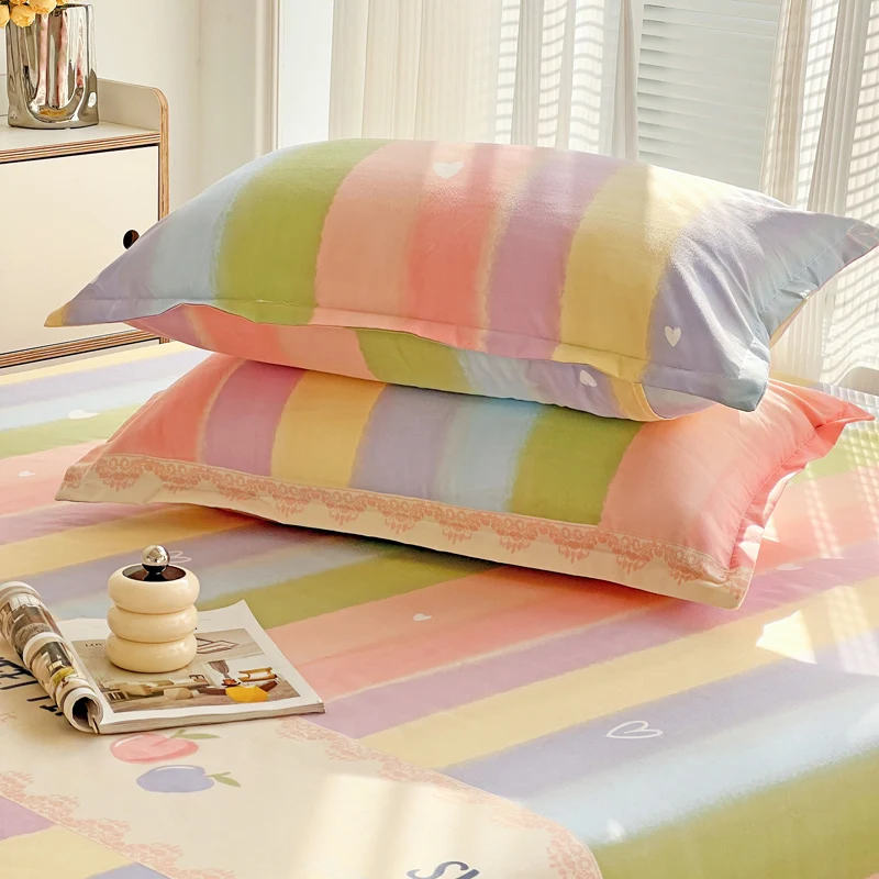 Rainbow Cartoon Mattress Covers Soft & Comfy Fitted Sheets Set with Elastic Bedding Cover for Bedroom, Guest Room, Dorm Decor 3