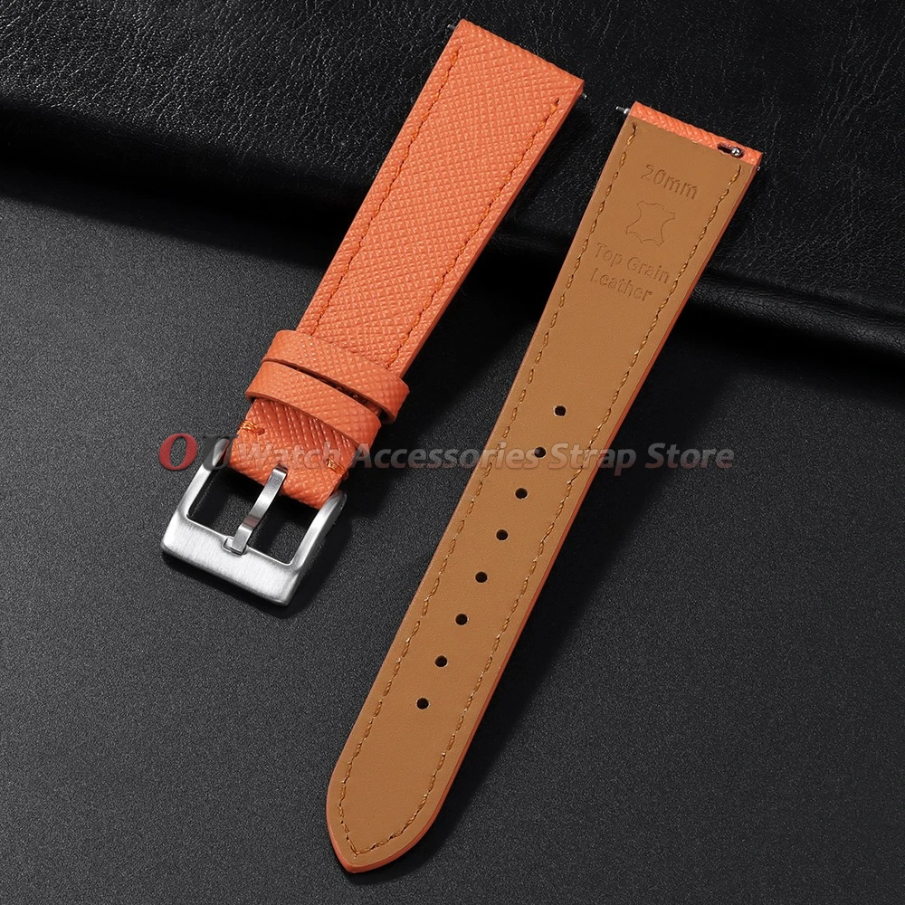 Premium Handmade Top-Grain Cowhide Leather Watch Strap with Quick Release