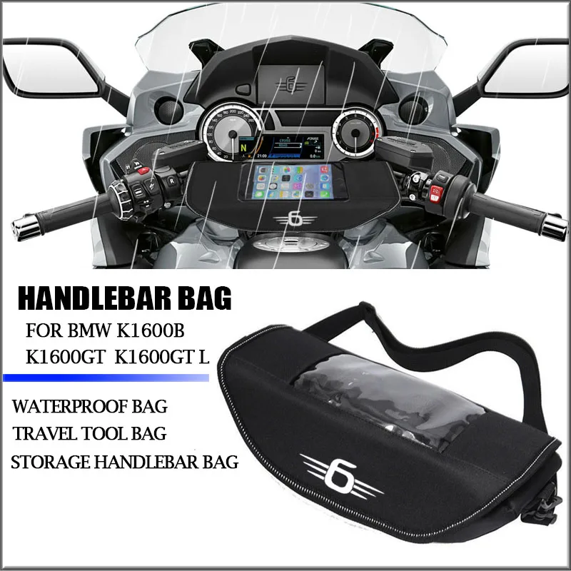 

For BMW K1600B K1600GT K1600GTL K1600 K1600 B GA Motorcycle Accessories Handlebar Waterproof Storage Navigation Travel Bag
