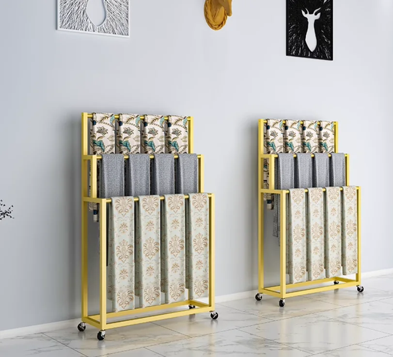 

Floor scarf silk scarf display rack clothing store Nakashima belt pants rack fabric curtain sample exhibition display rack