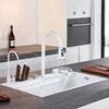 Nano White Stainless Steel Kitchen Sink Multifuctional Sink Waterfall Kitchen Faucets with Drainer Kitchen Novel Accessories 3