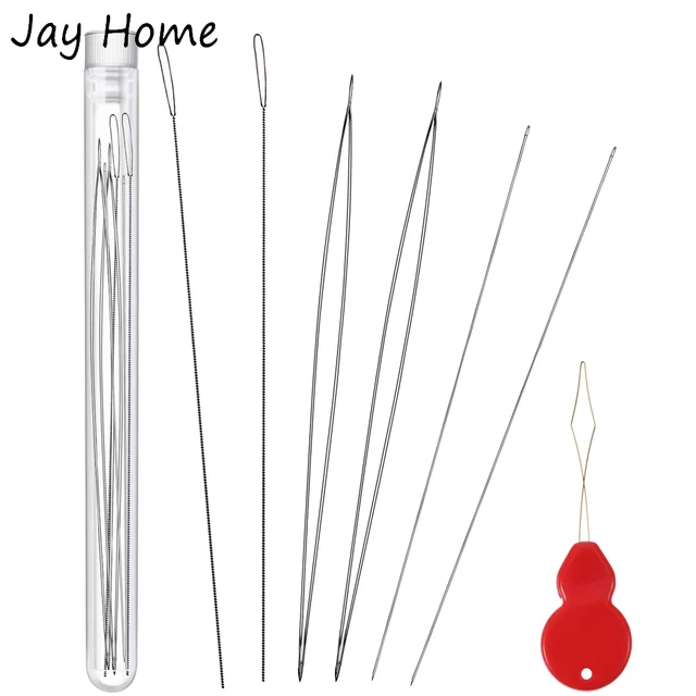 6pcs beading needles big eye beading