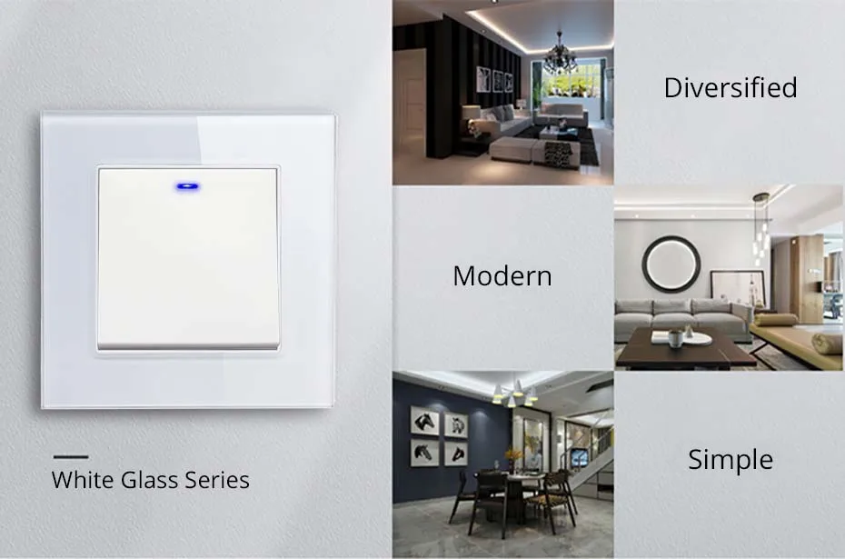 Wallpad Electrical Outlets And Switches Wall Light Luxury S9e0a7aa609cc41e49b763c3fcddd91a4B