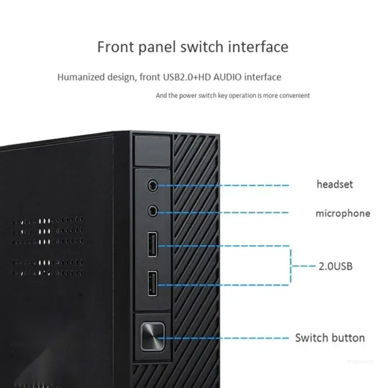 Industrial Control Case M06 Mini Desktop Case Practical ITX Computer With Hanging Bracket / Foot Stands