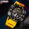 SMAEL  Multi functional Waterproof Sports Dual Display Electronic Quartz Watch 8045 Cool Shockproof Electronic Watch 3