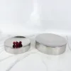 Nordic Creative Mirror Polished Folds Stainless Steel Glossy Metal Tray Model Room Disc Ornament 3
