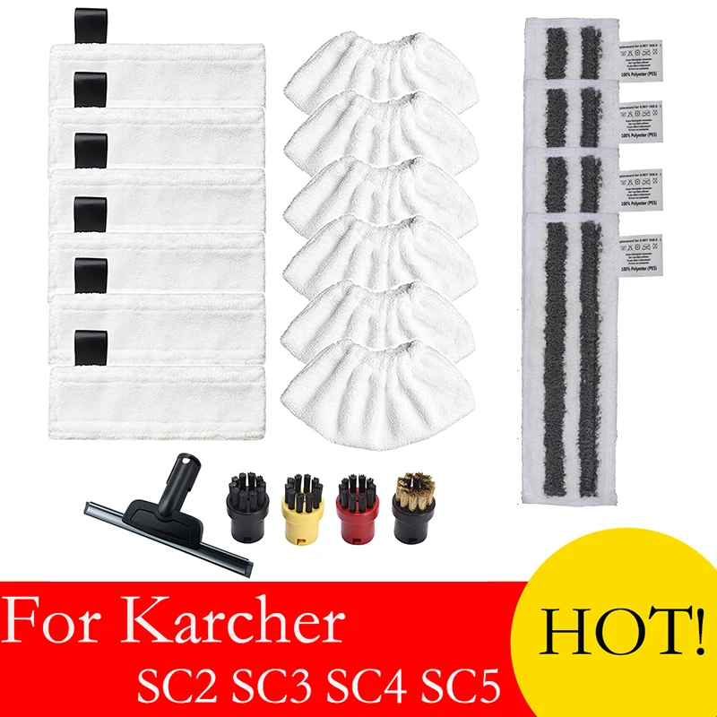 Paño de mopa para Karcher Easyfix SC2 SC3 SC4 SC5, limpiador a vapor, microfibra, ropa de suelo, accesorios Karcher