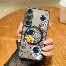 Astronauts Magnetic Protective Phone Case - Galaxy S23 Ultra (A826)