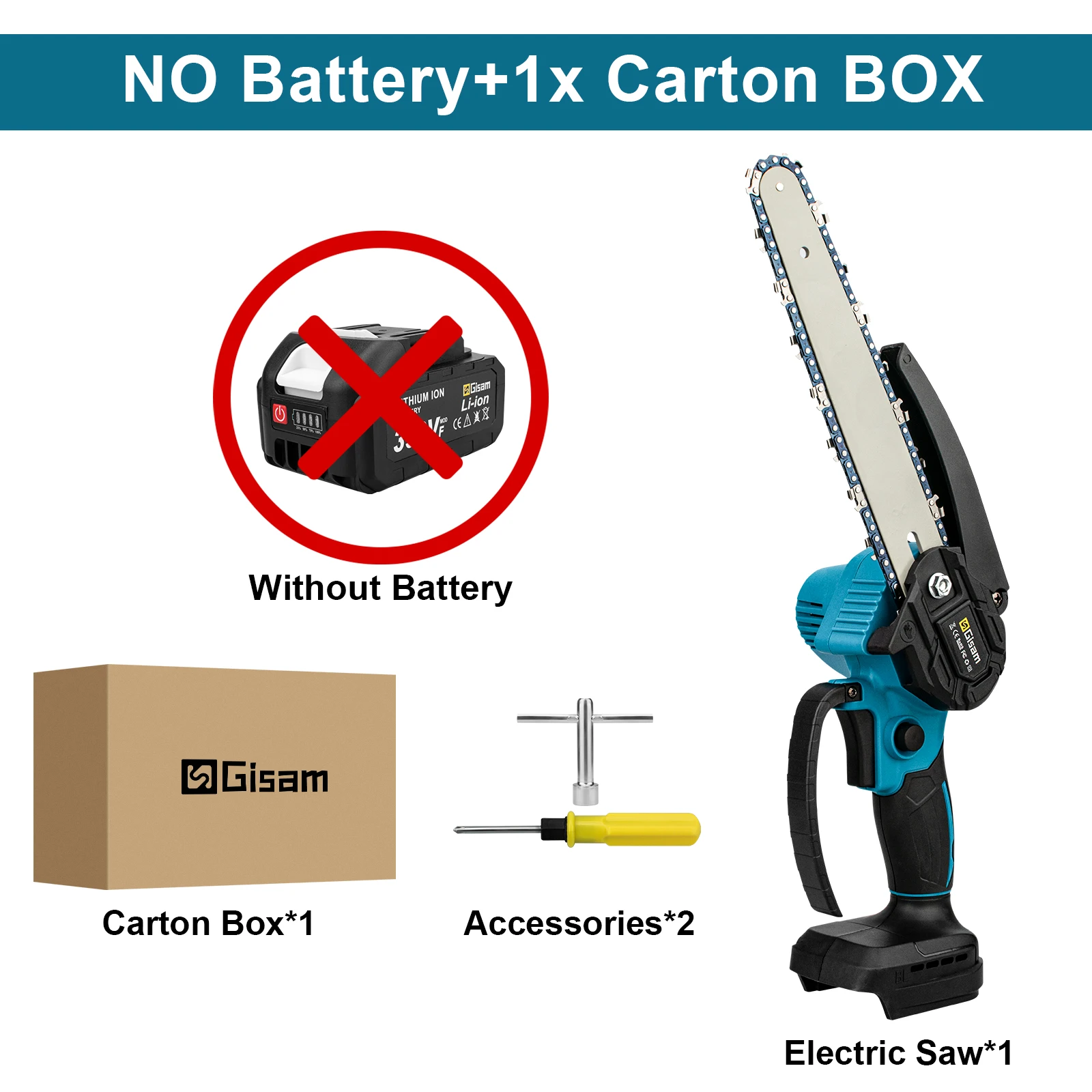 Mini Tronçonneuse Sur Perche Télescopique 2-en-1 – Batterie 8000mAh, Longueur Jusqu'à 4,6 M, Pour élagage