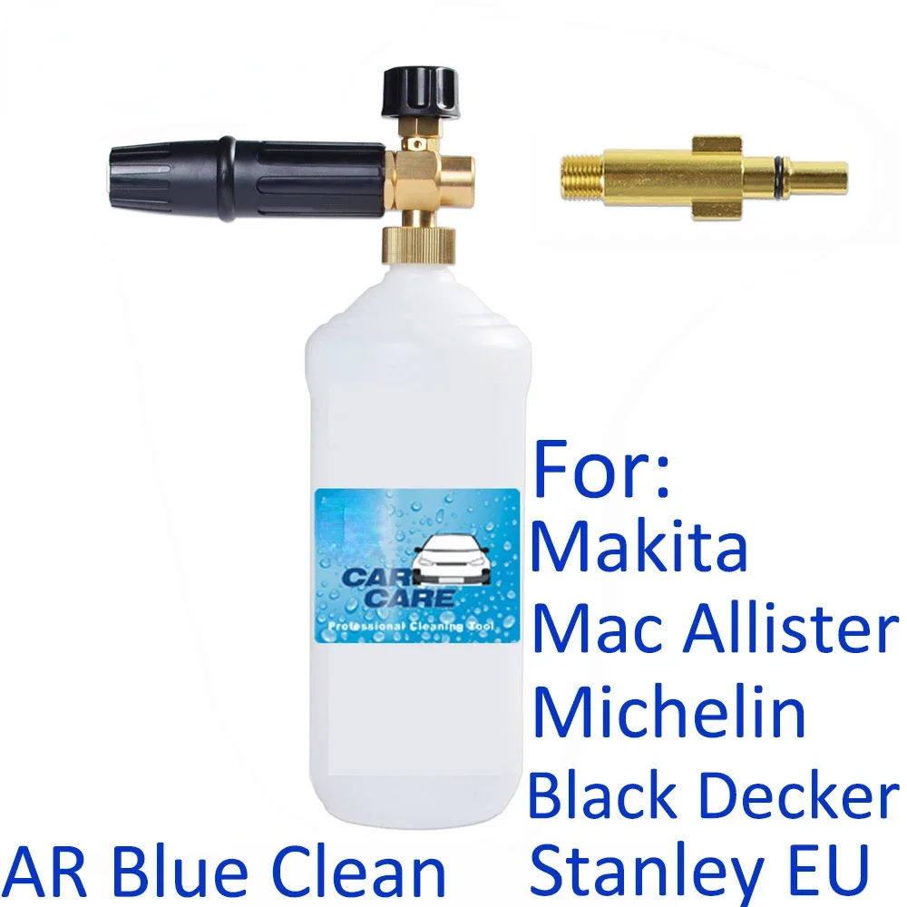 Autolavaggio Schiuma Schiuma Neve Lancia Idropulitrice Ugello Schiuma Per Makita Mac Allister Michelin Black Decker Stanley Ar Blue Clean