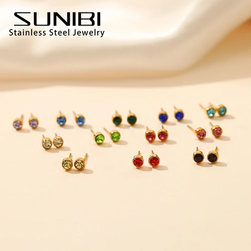 Sunibibi 스테인레스 스틸 귀걸이 여성 탄생석 피어싱 건 돋보이는 특징과 매력 추천