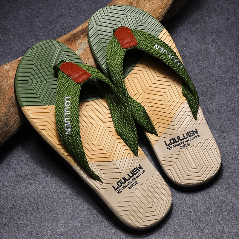 High Quality Brand Men Flip Flops Summer Beach Flip Flops Men Fashion Breathable Casual Men Beach Slippers Summer Outdoor