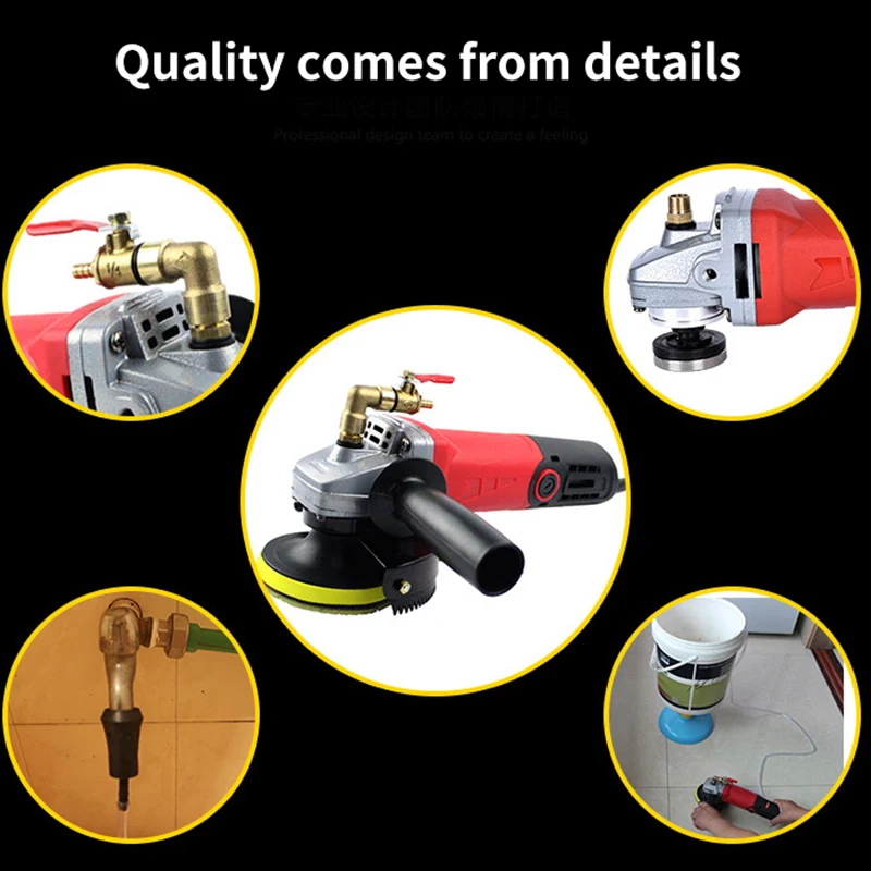 Electric Grinder Machine Polishing Machine Wet Stone Polisher Grinder Water Injection Polisher for Granite Marble Floor Stone 3