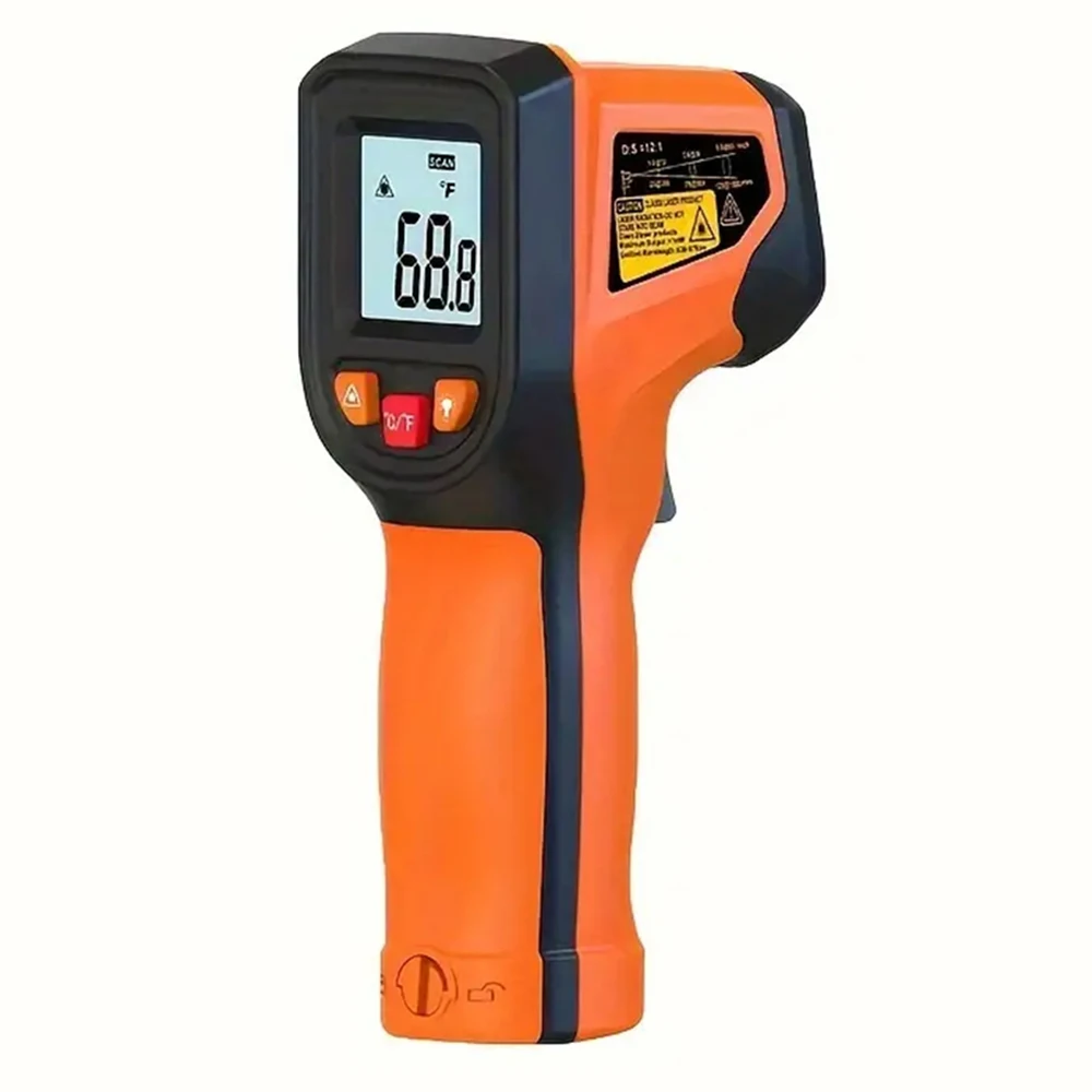 Infrared Thermometer 1PC Non Contact IR Digital Food Temperature Gun-50~400℃ Laser Target Indicator Backlit