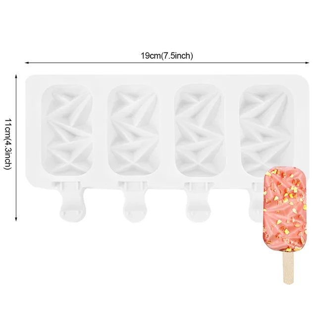 Silicone Ice Cream Mold DIY Chocolate Dessert Popsicle Moulds Tray Ice Cube Maker Homemade Tools Summer Party Supplies Style4