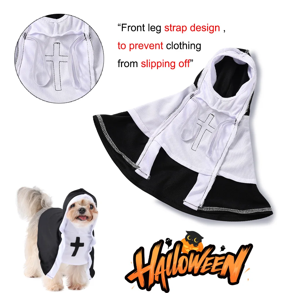 Funny Dog Nun Halloween Costume 4