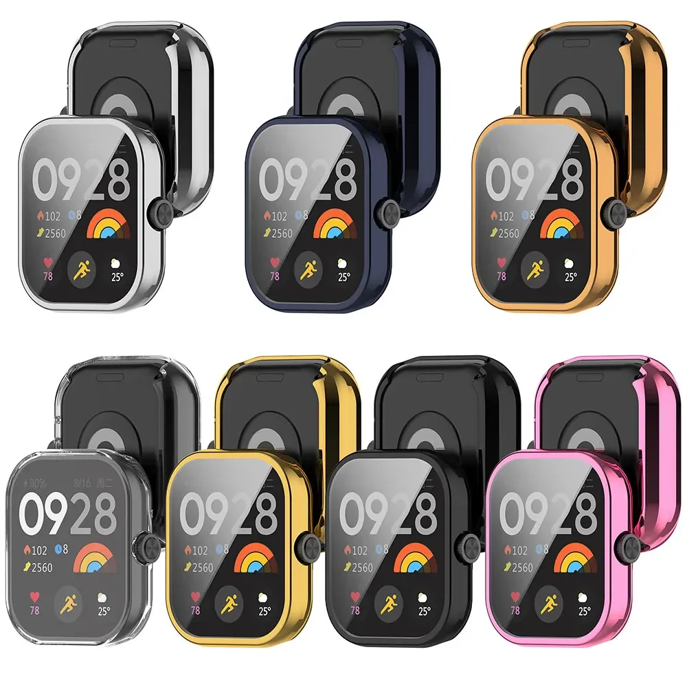 Premium Silicone Watchband and Case for Xiaomi Redmi Watch 4 - Stylish Replacement Strap with Protective Cover