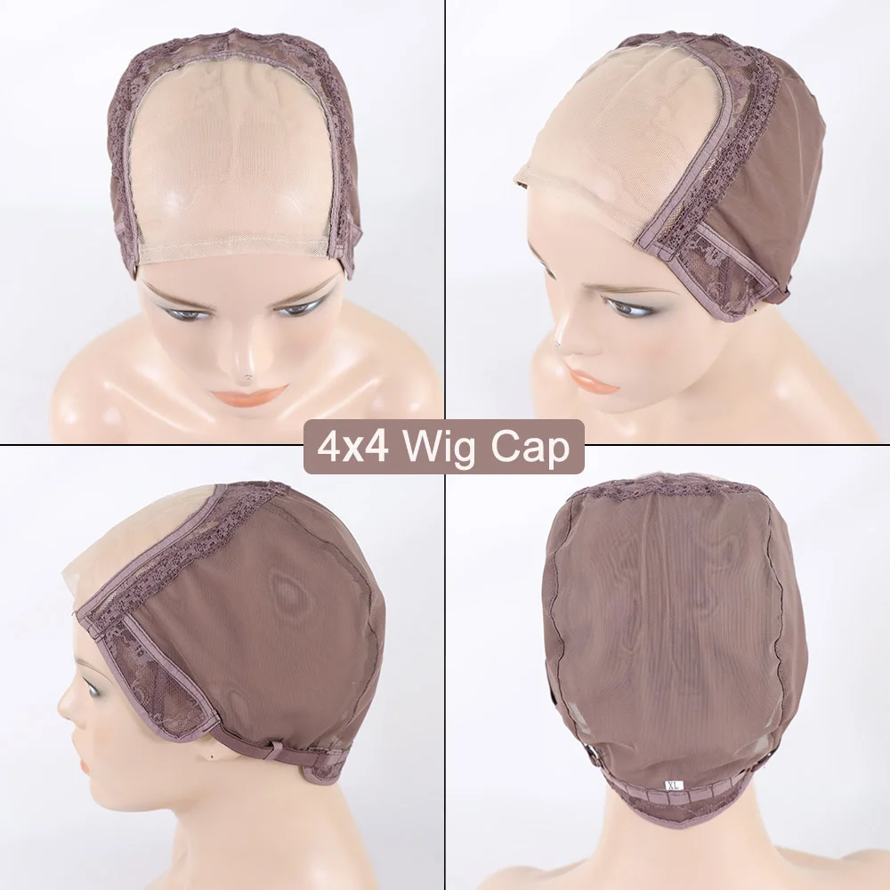 Lace Front Wig Cap For Making Wigs 13x4 13x6 Light Brown Full Lace Wig Cap Glueless Lace Net Cap Accessories 360 U Part Wig Cap - 3