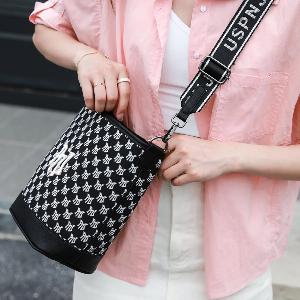 PNJ Full India messenger bag women's casual 2024 new fashion shoulder bag fresh trend satchel nylon camera bag