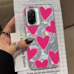 Romantic Love Heart Soft Phone Case Cover in Fashionable Design - Redmi Note 13 5G (YLaixin02)