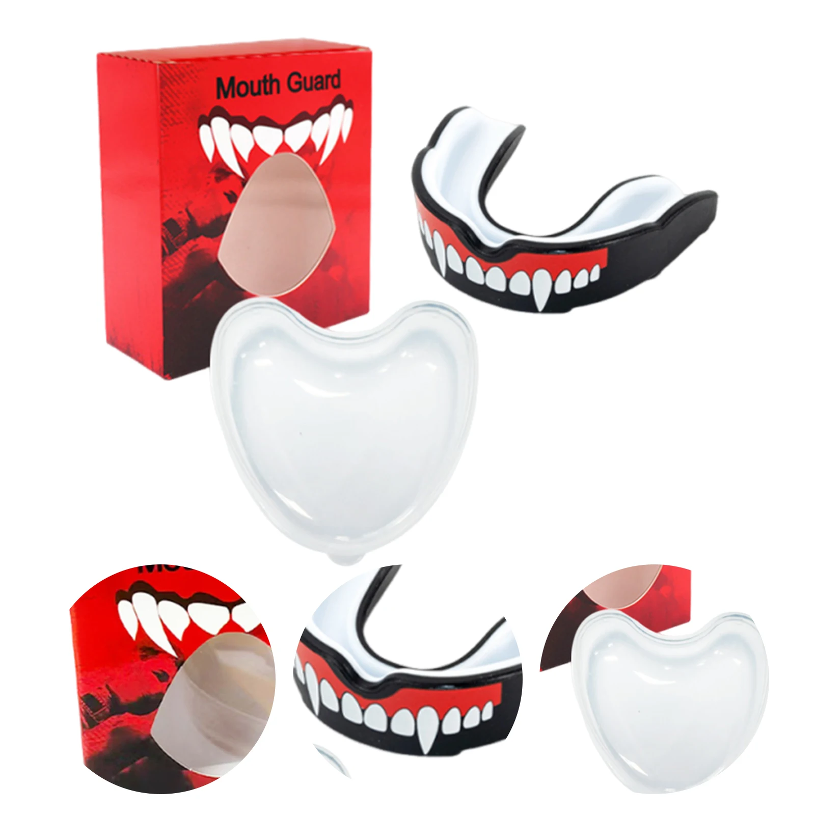 Football Mouth Guard for Boxing Jiu Jitsu MMA Wrestling Adult Mouthguard Sports Mouthguard Case Fits Adults and Kids 12+