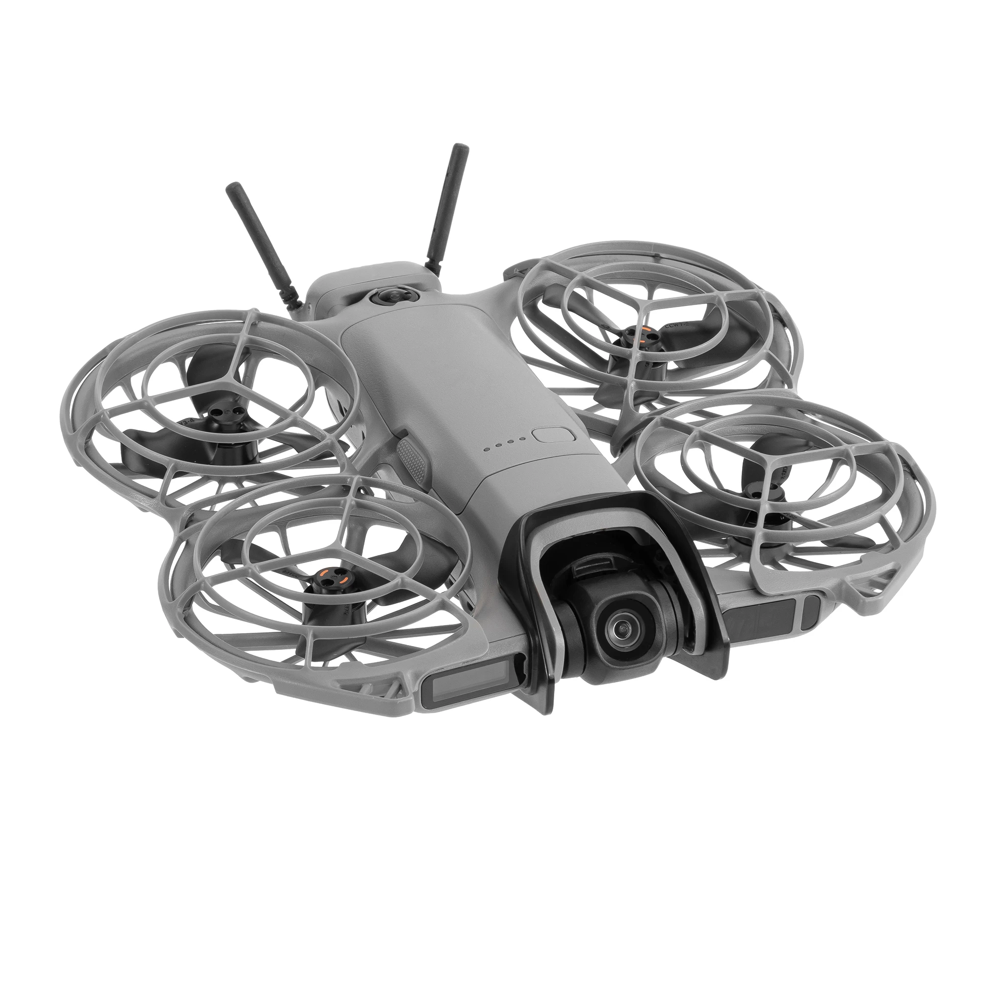 Protège-cardan DJI NEO 2 en action, protégeant contre les chocs et collisions
