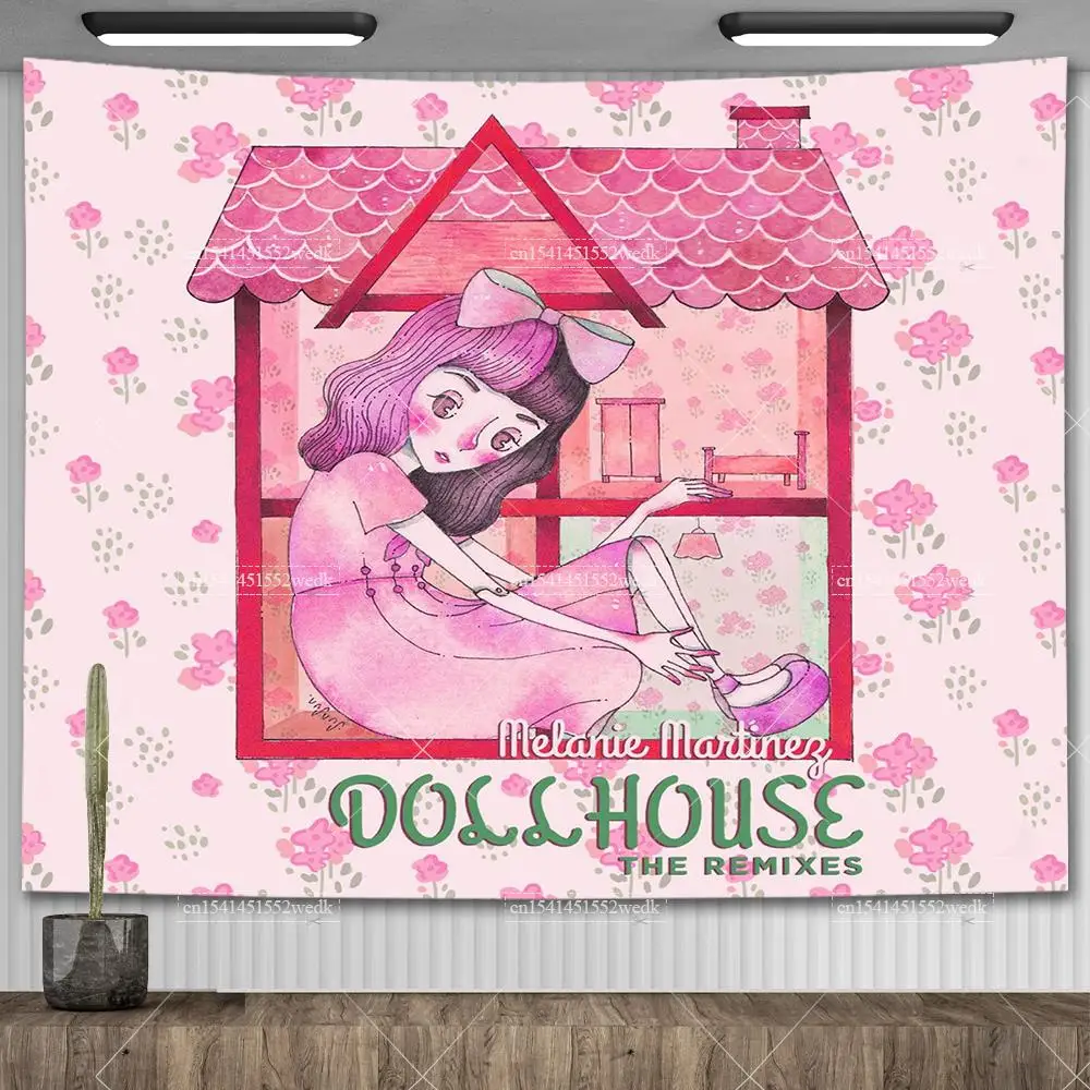 Party decorations,tapestry decorations Melanie Martinez New Portals Music Album Cover Wall Flag Tapestry Meme Tapestry Aesthetic Room Decoration Party Backdrops