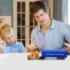 Container Truck Toy Cars Toys Boys Semi Trucks with Trailers for Model Kits Child 6