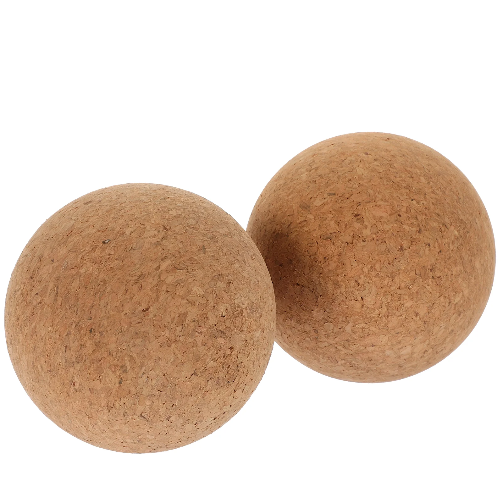 

2 Pcs Massage Ball Cork Yoga Rolling for Massaging Back Massagers Balls Fitness