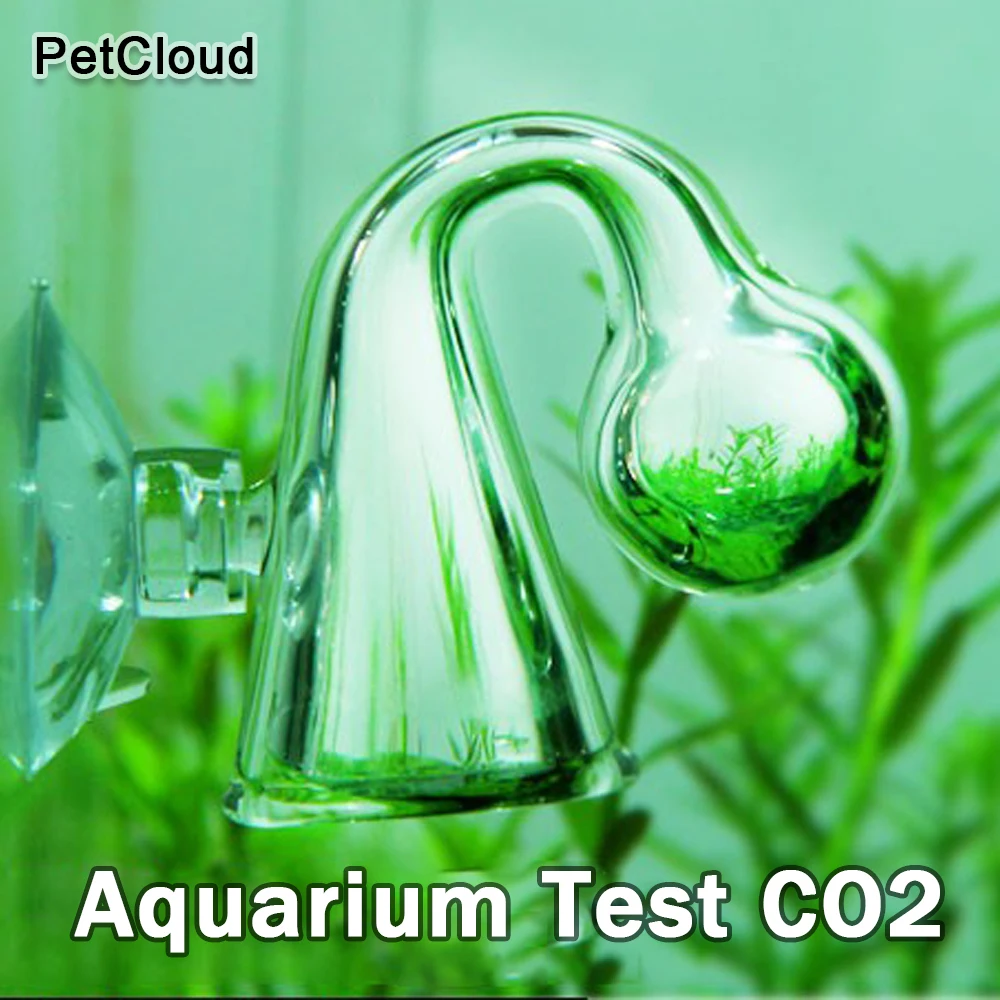 Junao 2 Stuks CO2 Aquarium Glas Tester, CO2 Drop Checker, Glas Drop Checker CO2, Voor Aquarium Zoetwater Aquarium Plantenbakken