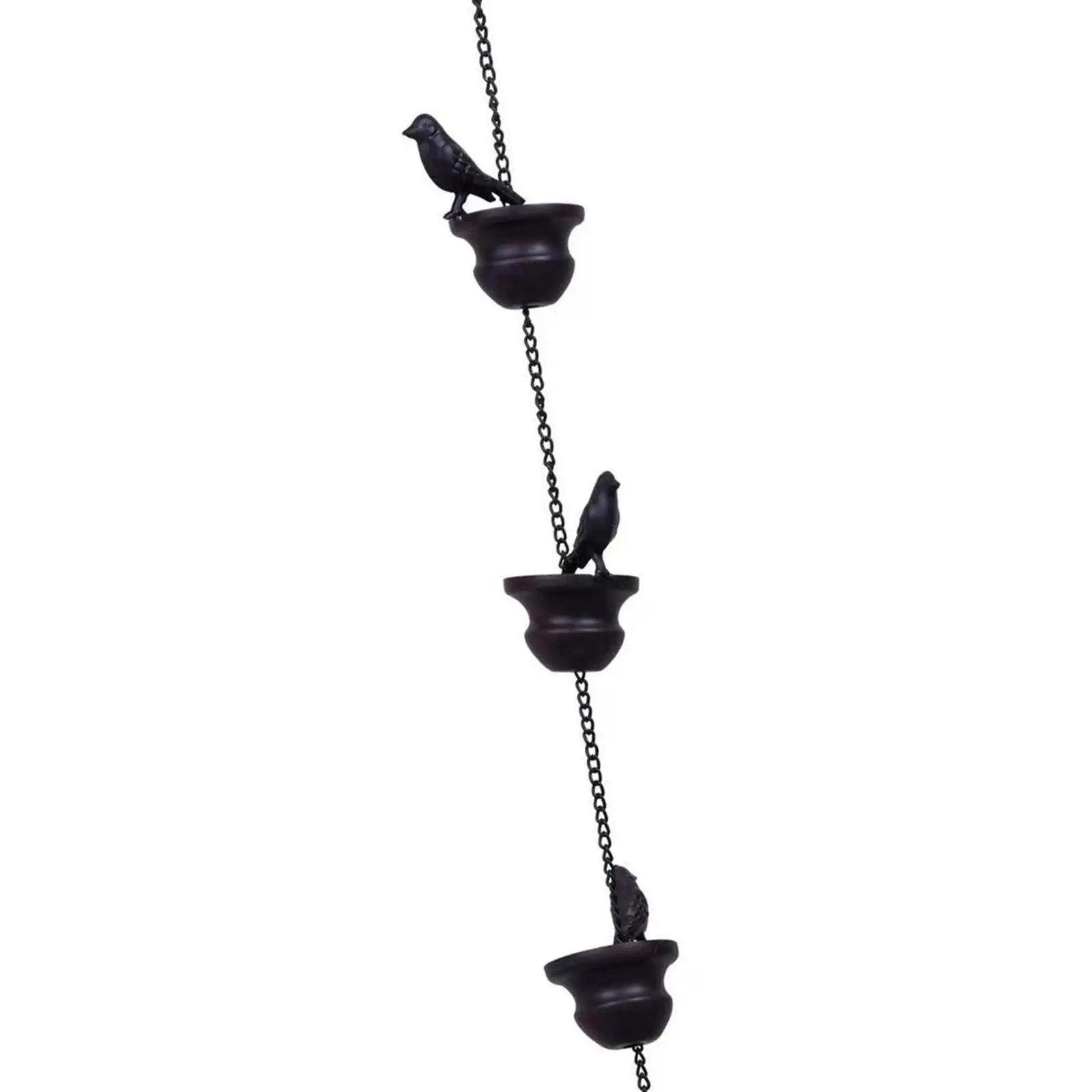 Stainless Steel Chains Rain Chain Adapter Rain Chain Rainwater Catcher Chain with Rain Collector Cups Creative Rainwater