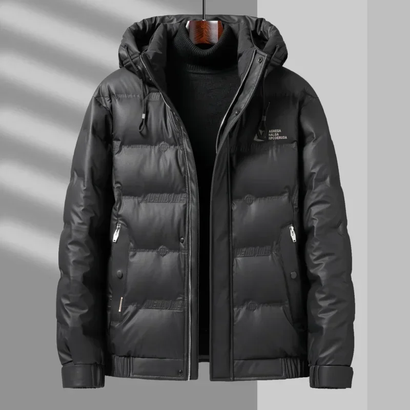 Chaqueta de plumón para hombre, corta, informal, gruesa, con capucha, ropa de diseñador, chaquetas acolchadas ligeras para hombre, abrigos acolchados para hombre