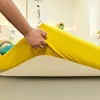 Yellow Fitted Sheet Cotton 1pcs Protective Mattress Cover Non-Slip Bedspreads King Queen Single Bed Fitted Sheet(No Pillowcase) 3