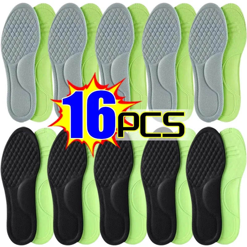 Orthopedic Insoles Shoe Insoles Memory Foam Absorb-Sweat Massage Sneakers Insole