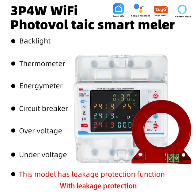 63A 80A 110V 230V Dinレールは過電圧保護デバイスプロテクター電流制限保護電圧計Kwh(80Aボトム入力) 63A 80A 110V  230V DINレール調整可能過電圧保護装置プロテクター電流制限保護電圧計Kwh(63A Bottom i 63A 80A 110V 230V din  レール調節可能な下の電圧保護デバイス ... 63A 80A 110V 230Vレール調整可能過電圧保護装置保護装置電流制限保護装置Kwh付き(63A Bottom input)