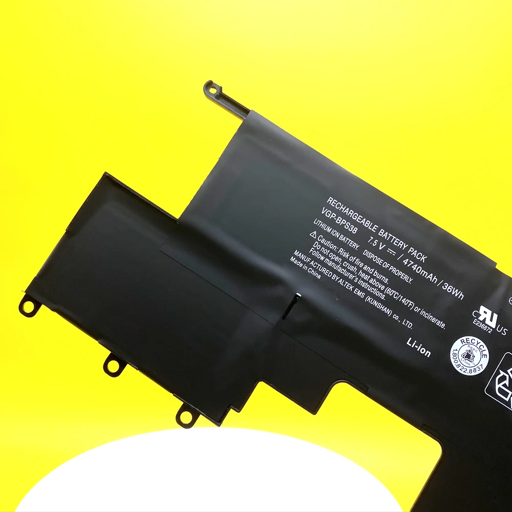 13, VGP-BPS38, SVP1321BPXB, SVP13216PG, SVP132A1CM, BPS38, 4740mAh, Novo