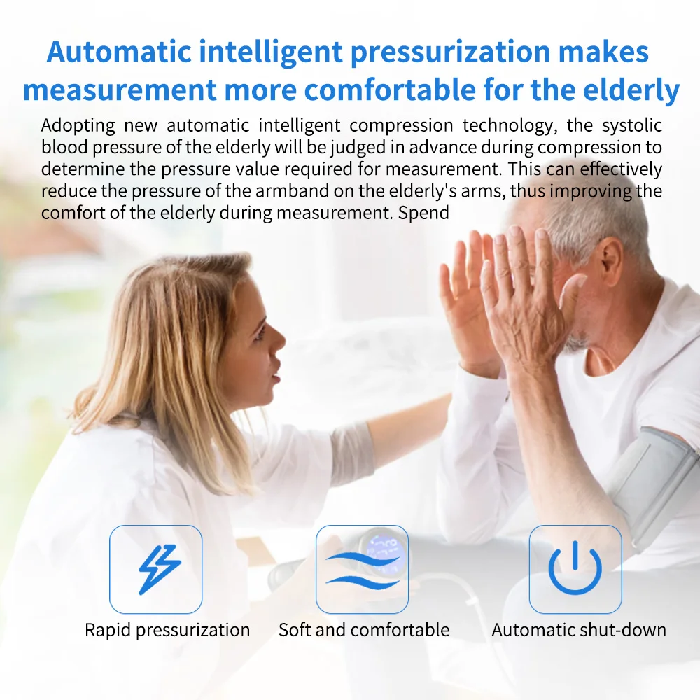 Household Blood Pressure Monitor Portable Sphygmomanometer Tonometer Cuff BP Meter Arm Cuff Digital Health Monitors Health Care blood pressure monitor blood pressure meter