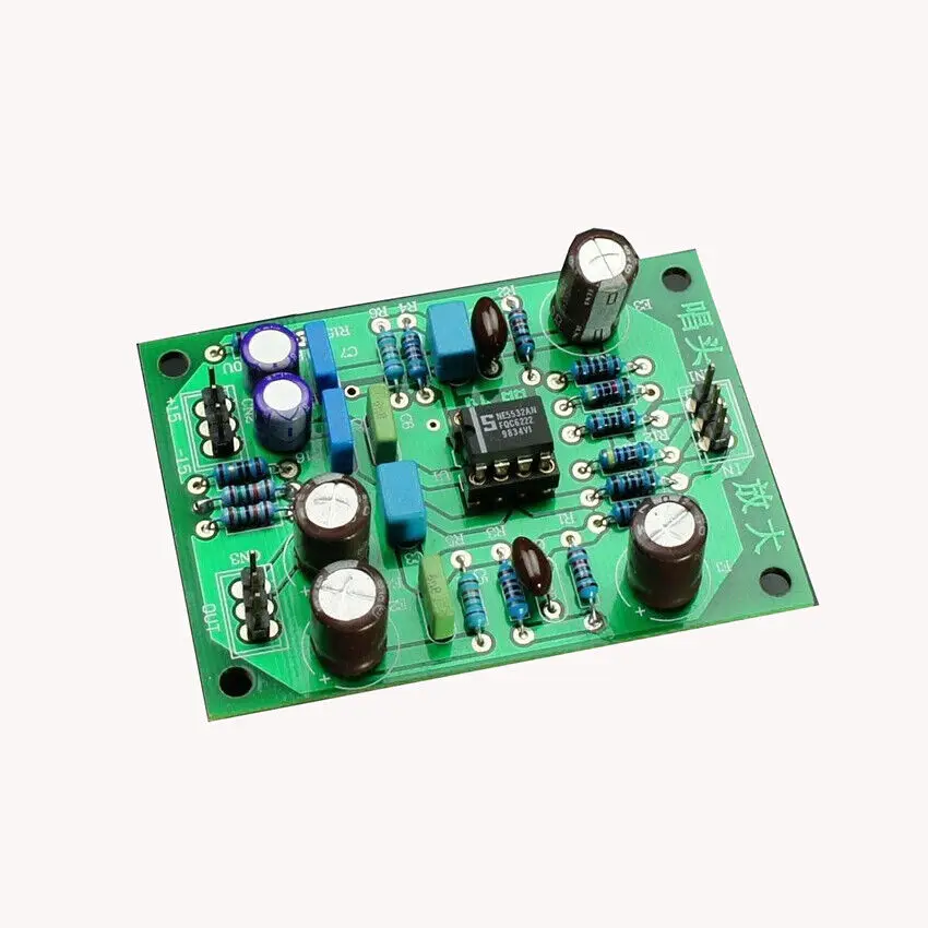 

5532 Op Amp Stereo MM Phono RIAA усилитель предусилитель Module Base on YBA Circu