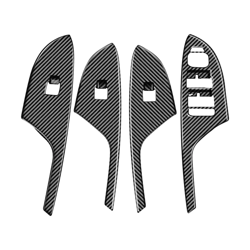 

Для Vinfast E34 VF-E34 2021-2023 углеродное волокно дверной подлокотник оконное стекло подъемная Кнопка рамка Крышка