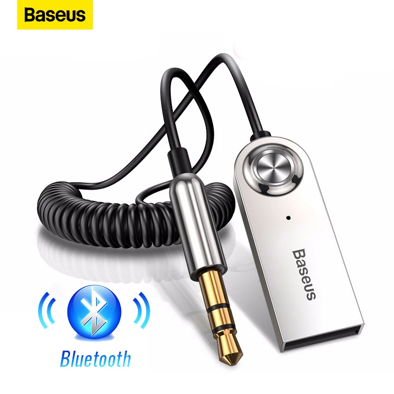 Tanio Baseus AUX Adapter Bluetooth Car 3.5mm Jack Dongle Cable