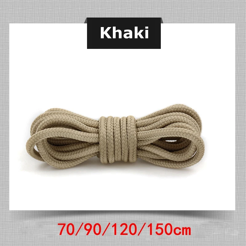 Vibrant Polyester Round Shoelaces for Sneakers and Boots - Multiple Lengths Available