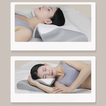 디스크 모양 메모리 베개, 코튼 리바운드 베개, 목 보호 베개, 편안한 경추