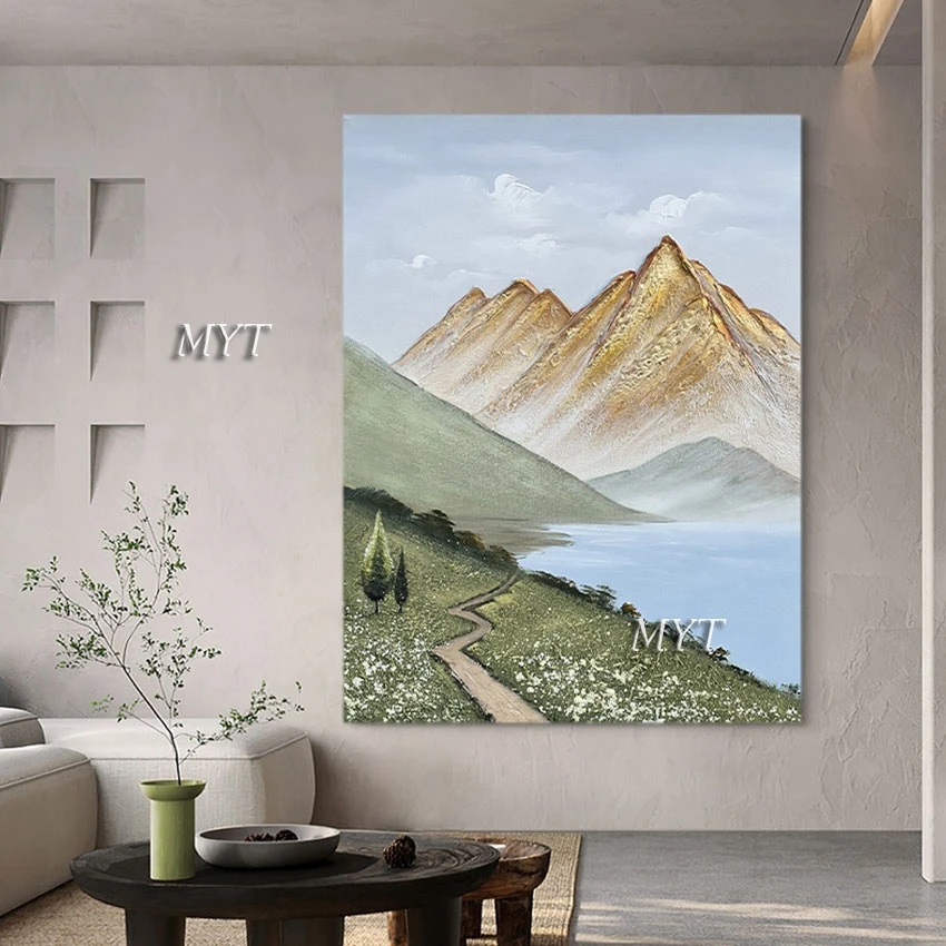 

100% ручная роспись Абстрактная Геометрия Форма картина маслом холст искусство текстурированная Настенная картина без рамки Декор для дома искусство