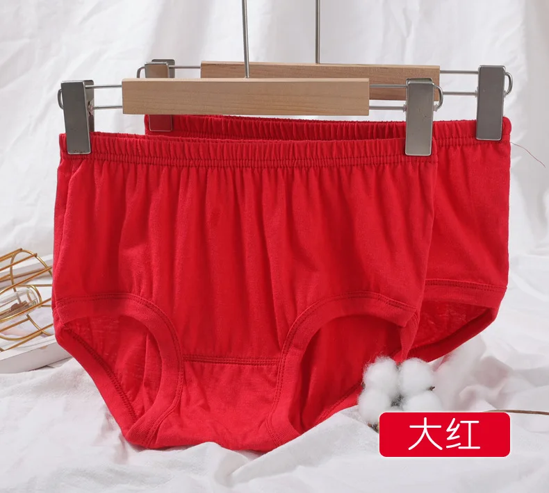 3pcs Pure Cotton Women Panties Large Size High Waist Underwear Briefs Mother Breathable Comfort Panty Plus Size Female Lingeries