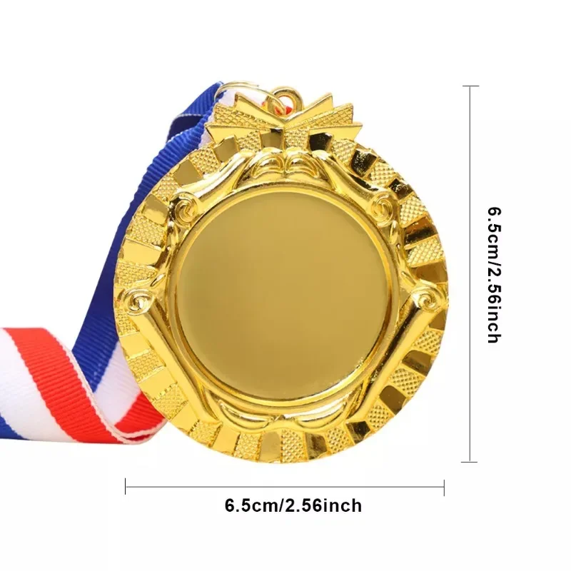 Description Picture 6 of item65MM Gold Silver Bronze Metal Award Medals Game Medals Sports Competition Winner Medals Souvenir for Sport Company Anniversaries